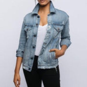Able Merly Wash Distressed Jean Jacket | S